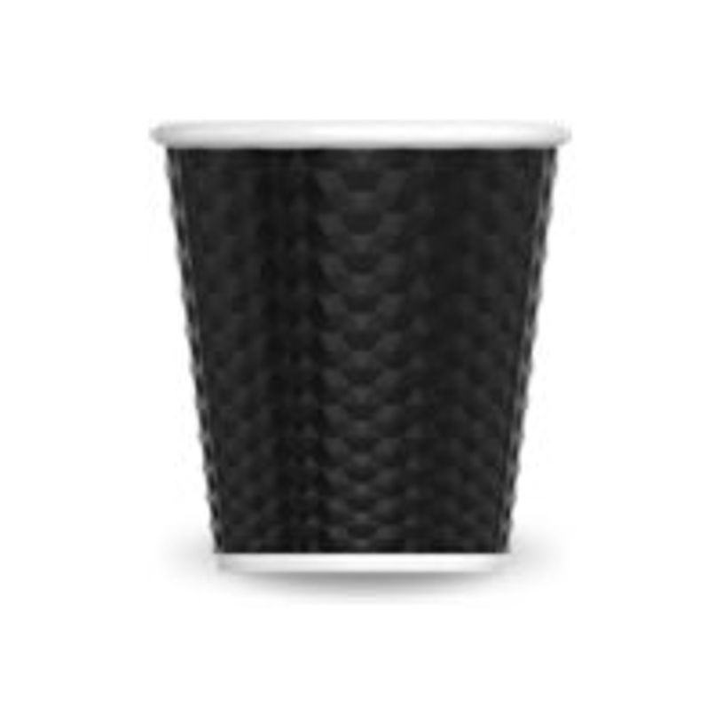 3614300009396-Les Artistes Timeless - Tasse en porcelaine nid d'abeille - 80 ml - noir-P_405230171_1-0
