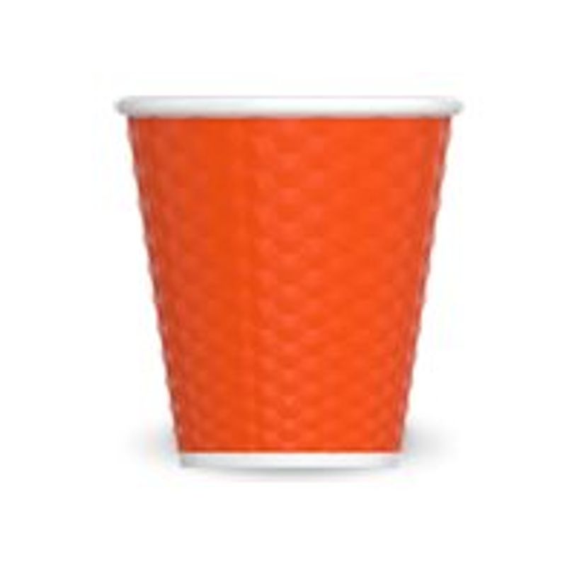3614300011276-Les Artistes Timeless - Tasse en porcelaine nid d'abeille - 180 ml - orange-P_405230191_1-0