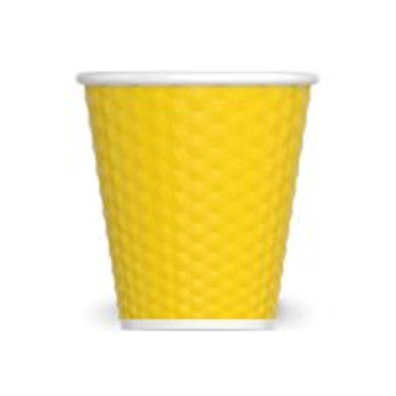 3614300011283-Les Artistes Timeless - Tasse en porcelaine nid d'abeille - 180 ml - jaune-P_405230192_1-0