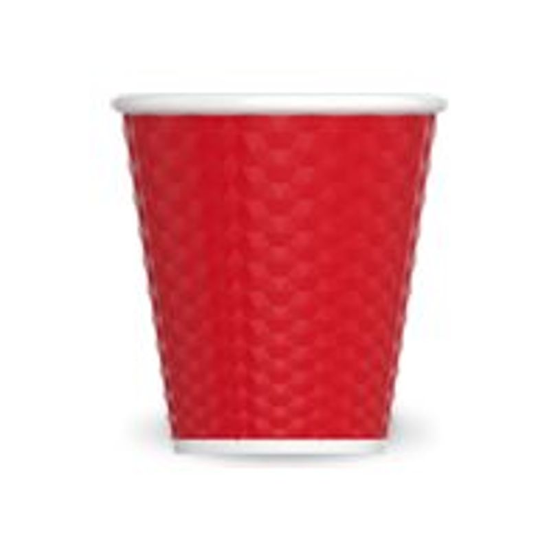 3614300011290-Les Artistes Timeless - Tasse en porcelaine nid d'abeille - 180 ml - rouge-P_405230193_1-0