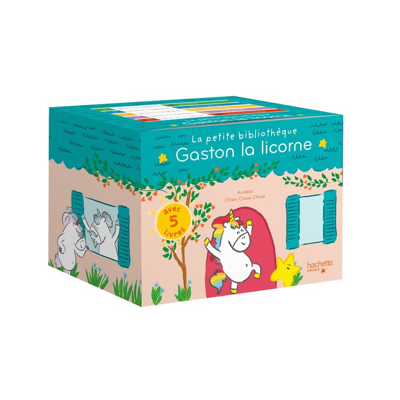 9782017107194-La petite bibliothèque Gaston la licorne 2 avec 5 livres--0