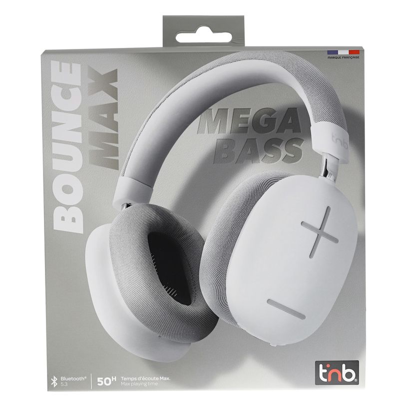 3303170119204-T'nB Bounce Max - Casque Bluetooth sans fil - blanc-P_405230289_4-3