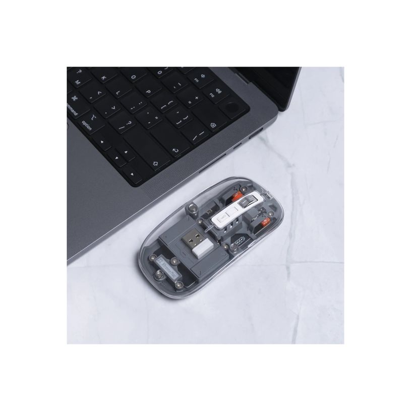 5453003787372-XtremeMac - Souris sans fil ergonomique - multi-dispositifs - Bluetooth - transparent-P_405230300_1-4