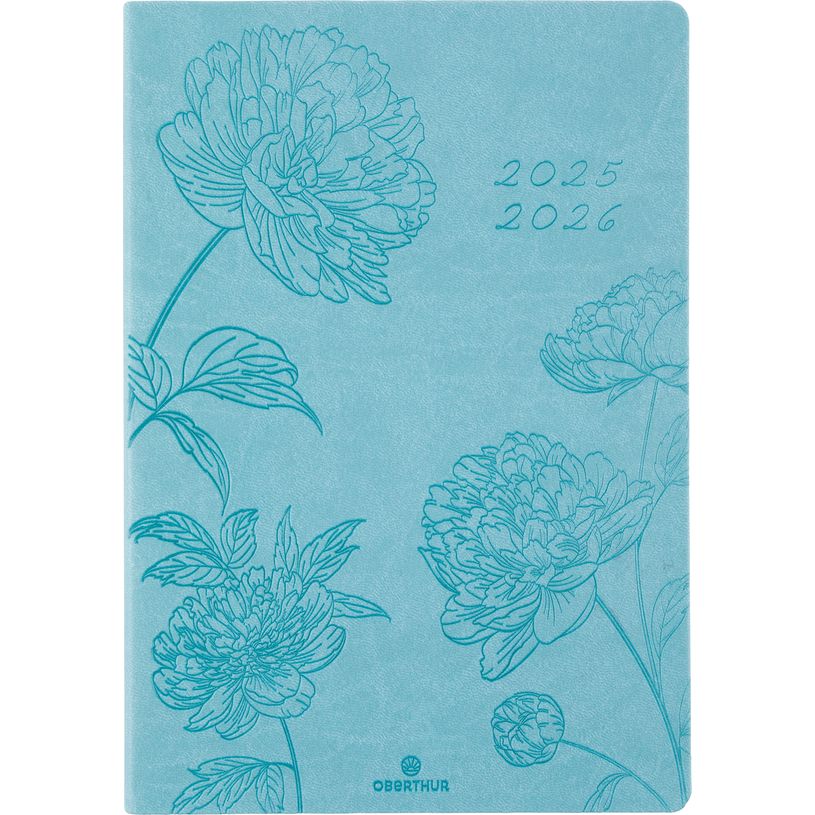 3664447219110-Agenda Summerside - 1 semaine sur 2 pages - 17 x 24,5 cm - vert turquoise - Oberthur-P_405230435_1-0