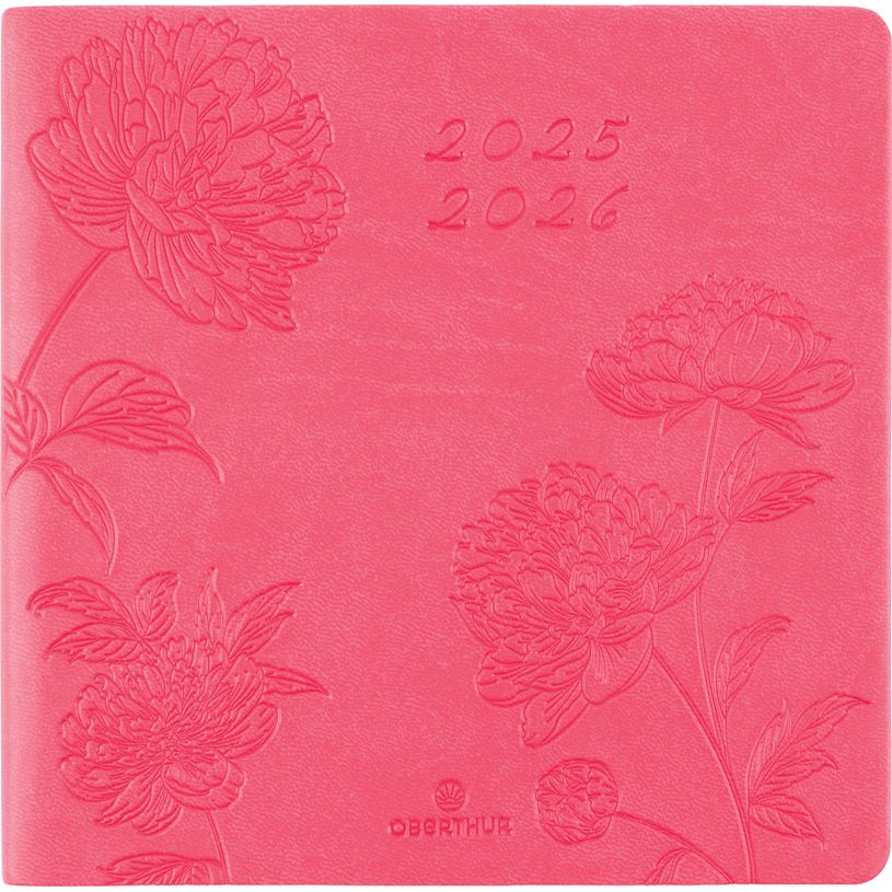 3664447219172-Agenda Summerside - 1 semaine sur 2 pages - 16,5 x 16,5 cm - corail - Oberthur-P_405230441_1-0