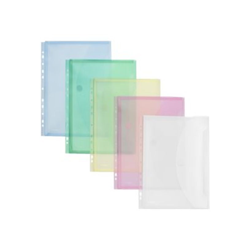 4250037420838-FolderSys - Pochette - extensible - pour A4 (210 x 297 mm) - rouge transparent-P_405230520_1-0