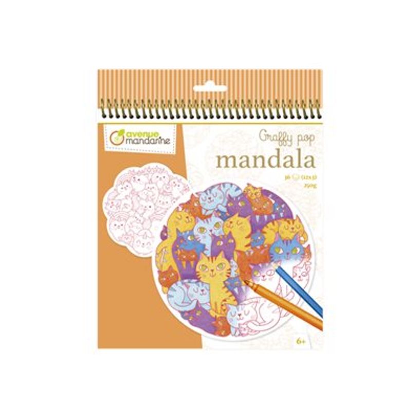 3609510521424-Graffy Mandala, Jumble cats - livre à colorier (relié par spirale)-P_405230583_4-0