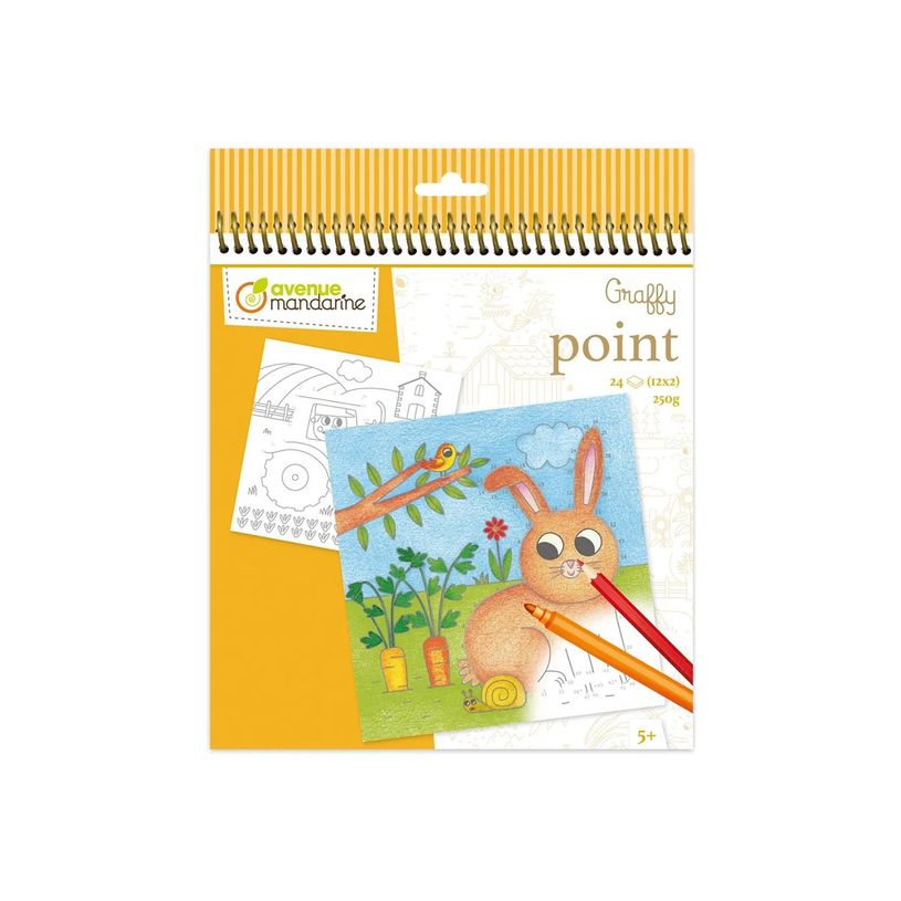 3609510521530-Avenue Mandarine Graffy Point - Livre à colorier - 200 x 255 mm - 24 pages - ferme-P_405230585_2-0