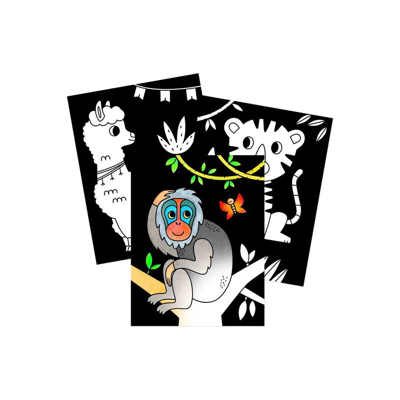 3609510521585-Graffy Black, Animals of the world - livre à colorier (relié par spirale)-P_405230588_2-0