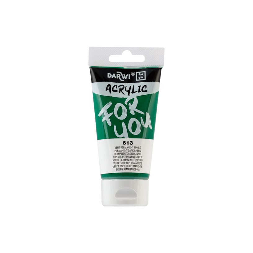 5411711463551-Darwi For You - Peinture acrylique - 75ml Vert permanent foncé-P_405230649_6-5
