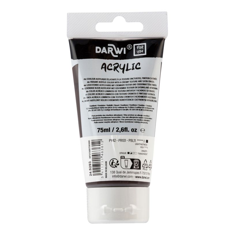 5411711463612-Darwi For You - Peinture acrylique - 75ml Brun Vandijck-P_405230653_2-1