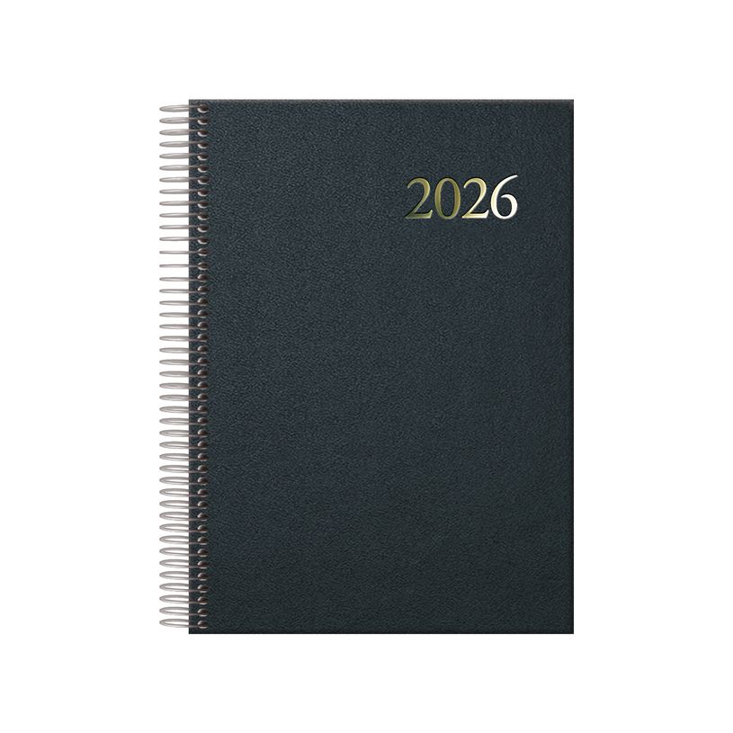 8421938111286-Agenda anual Segovia 2026 Día página 14x20cm Negro--0