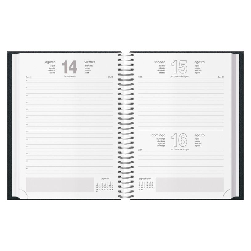 8421938111286-Agenda anual Segovia 2026 Día página 14x20cm Negro--1
