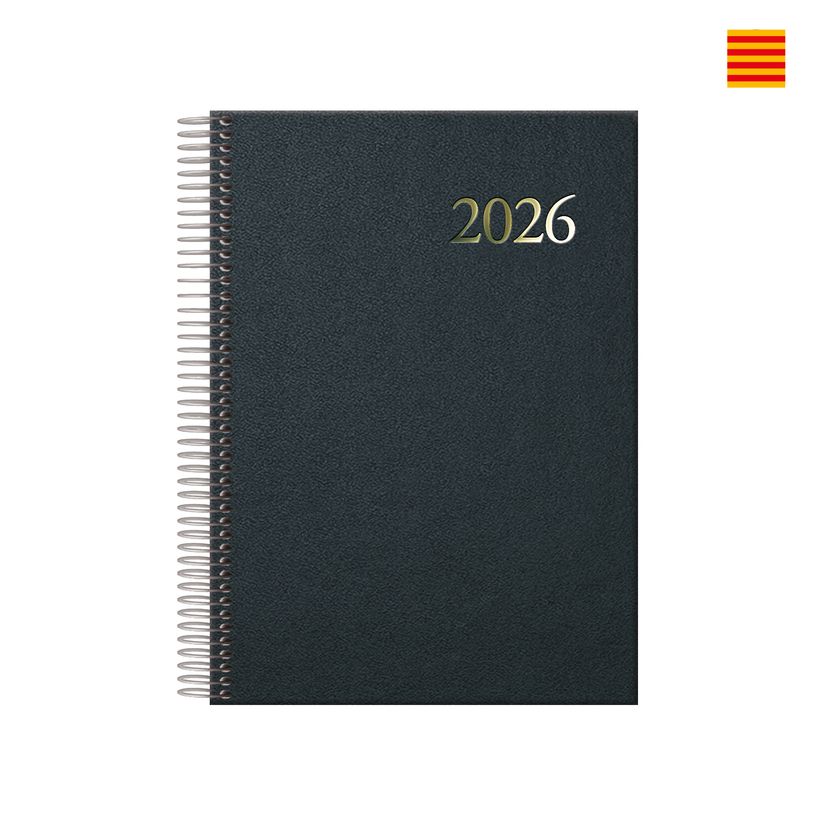 8421938127355-Agenda anual Segovia 2026 Día pàgina 14x20cm Negre - Català--0
