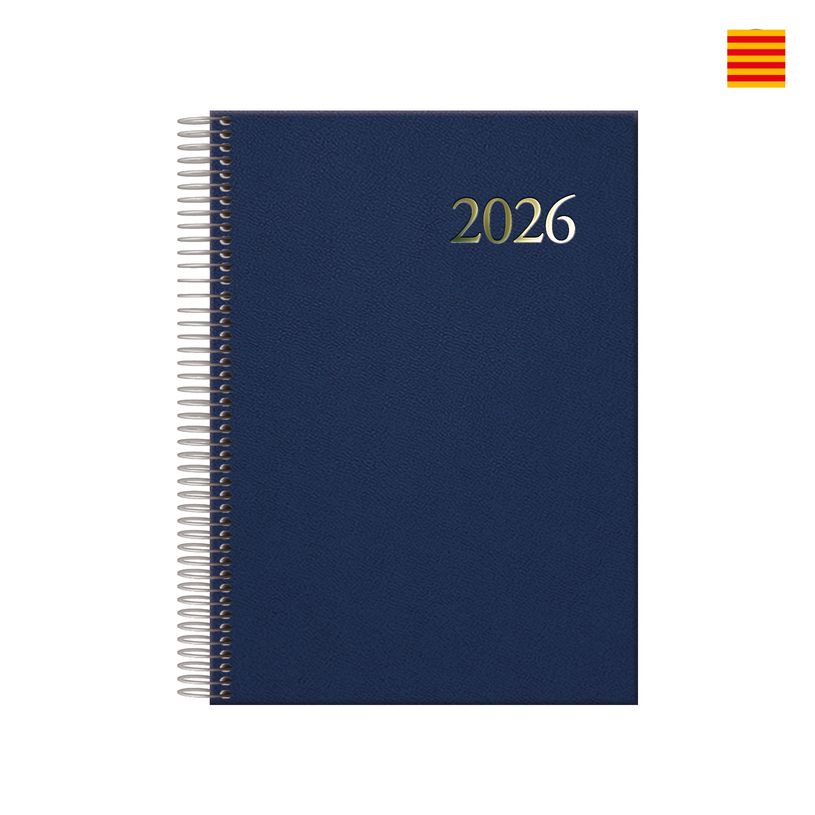 8421938128628-Agenda anual Segovia 2026 Día pàgina 14x20cm Blau - Català--0