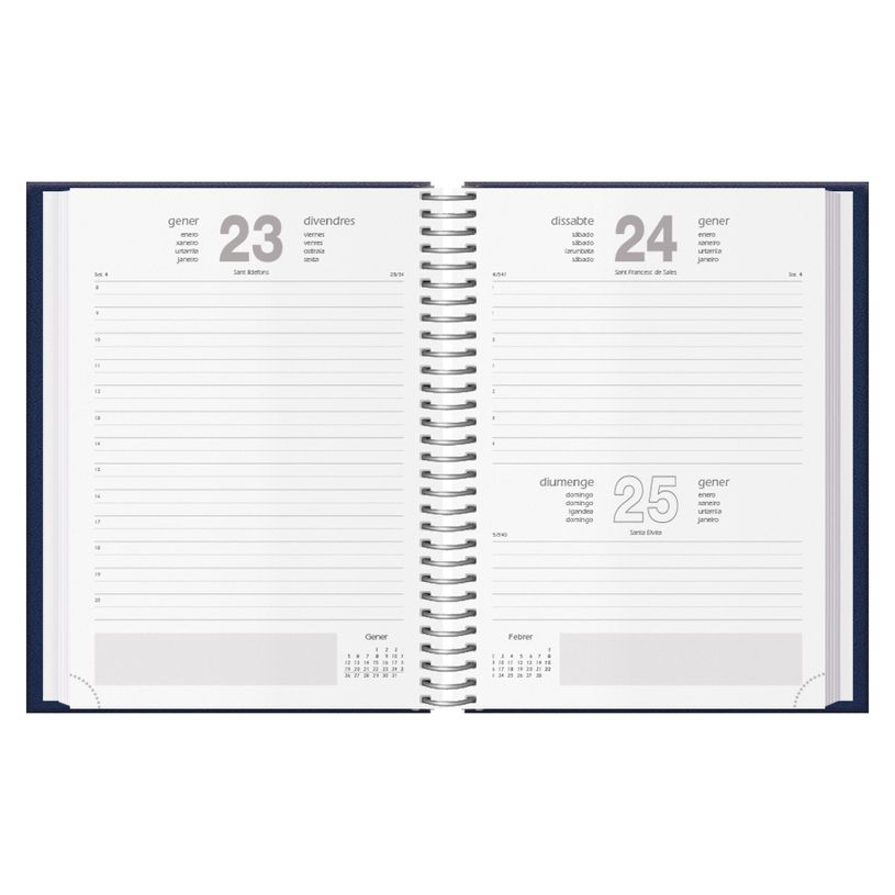 8421938128628-Agenda anual Segovia 2026 Día pàgina 14x20cm Blau - Català--1