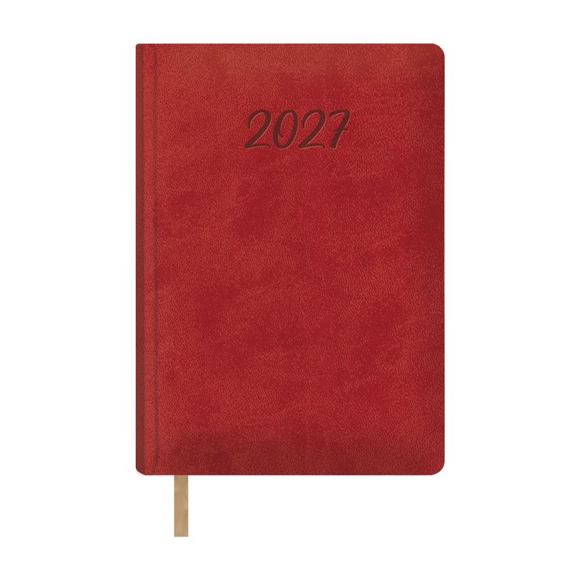 8421938128796-Agenda anual Dohe Samba día por página 15 x 21 cm rojo--0