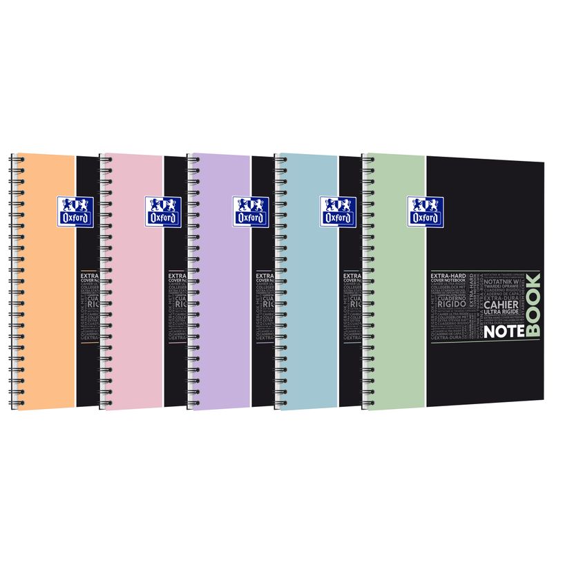 3020120222417-Oxford etudiants - Cahier Notebook 230x297 - 160 pages - Grands carreaux (seyes) - Double spirale - Disponible dans différente--0