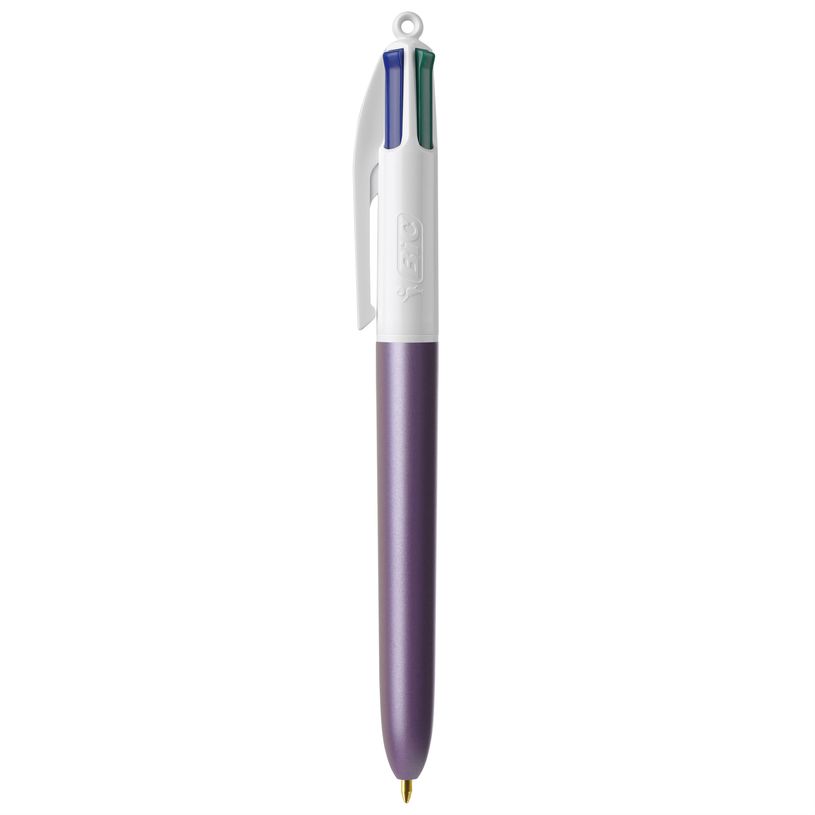 3086123762190-BIC 4 Couleurs Pearl - Stylo à bille 4 couleurs - corps violet-P_405231044_1-0