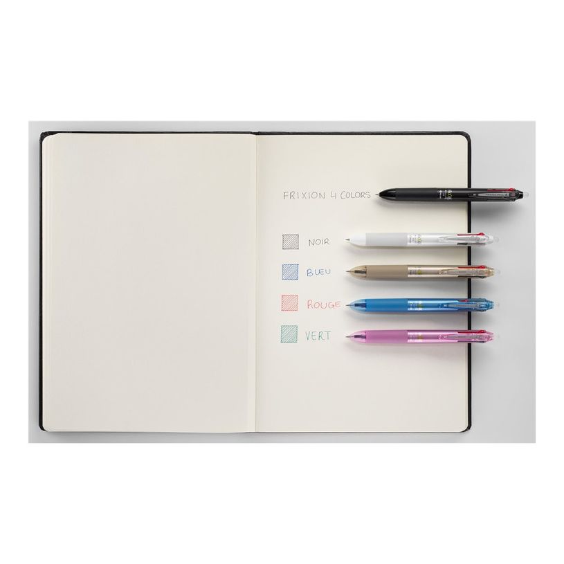 4902505473517-Frixion Ball 4 Couleurs - Roller encre gel effaçable - corps noir - pointe fine-P_405231052_1-5