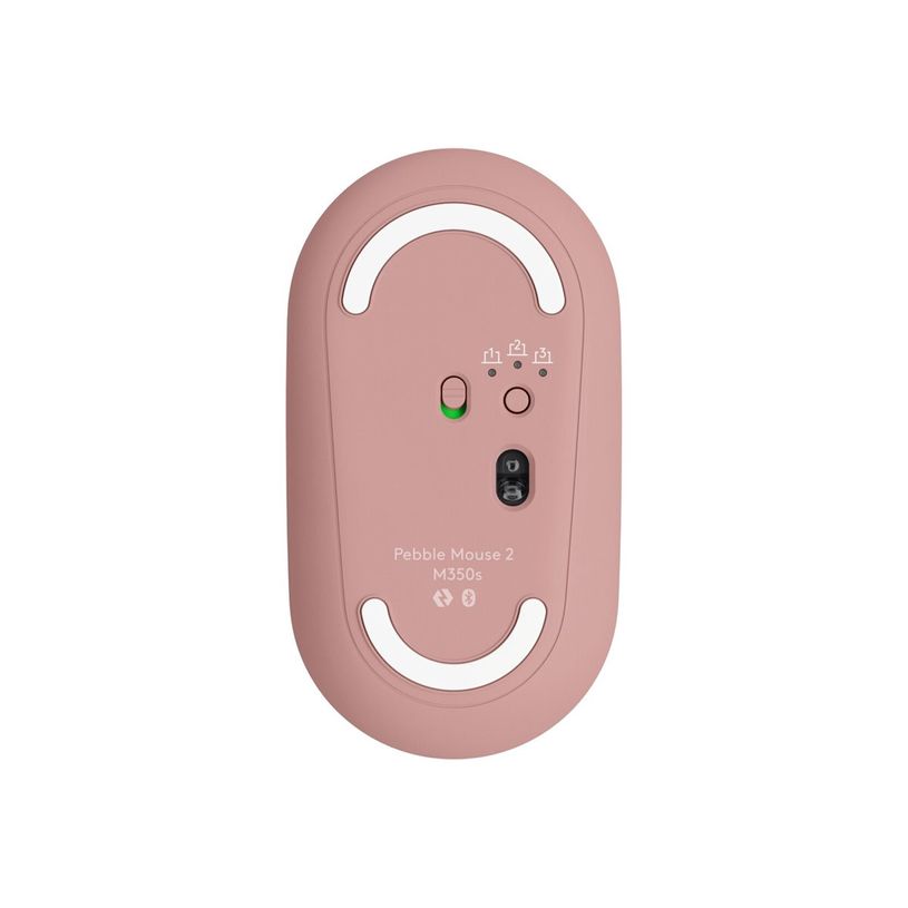5099206110410-Logitech Pebble Mouse 2 M350s - Souris sans fil - 3 boutons - rose-P_405231063_2-4