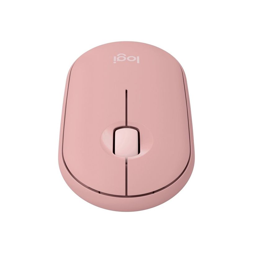 5099206110410-Logitech Pebble Mouse 2 M350s - Souris sans fil - 3 boutons - rose-P_405231063_3-2