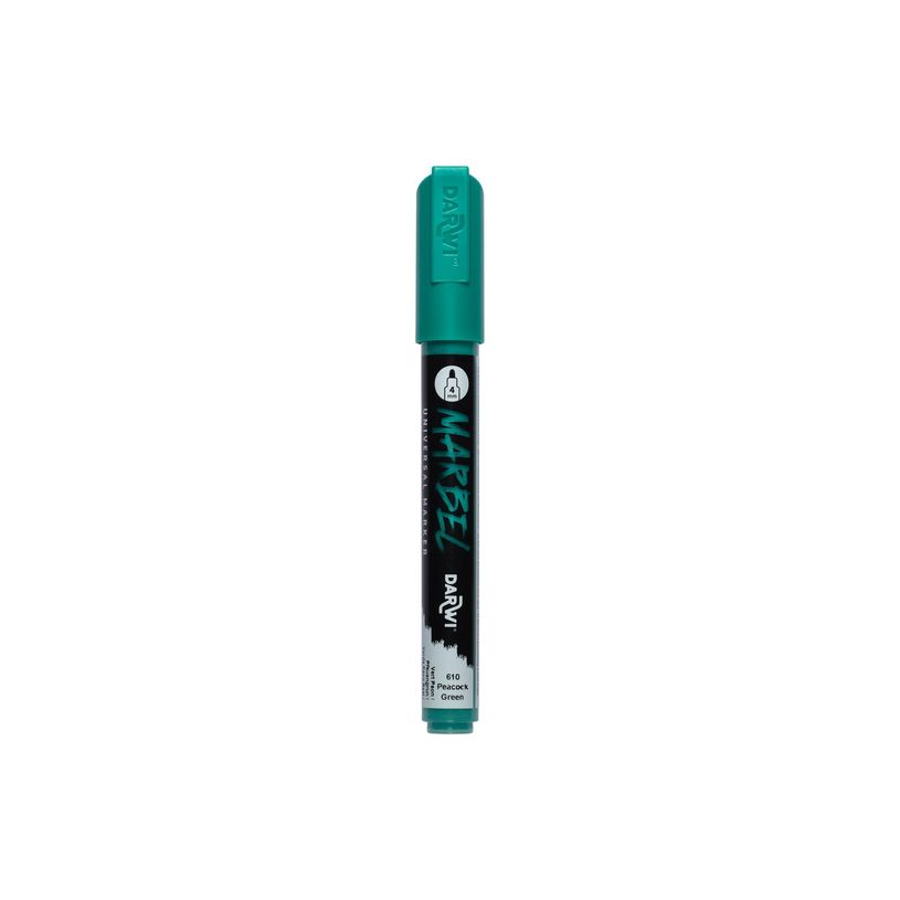 5411711465135-Darwi Marbel Universal Classic N°610 - Marqueur - permanent - vert paon - opaque - encre acryliqu-P_405231606_2-0