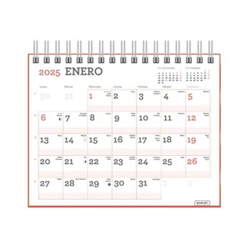 8412885239604-Senfort - Magnetic calendar - 2025 - mois à afficher - 170 x 135 mm - daté-P_405231622_2-0