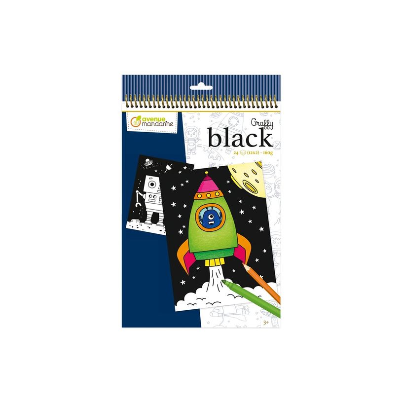 3609510521486-Graffy Black, Spirale Espace - Carnet de coloriage -P_405231751_2-0