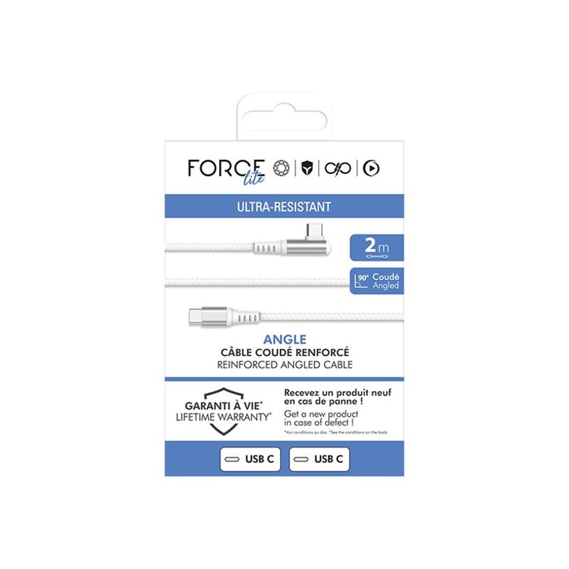 3571211530787-Force Power Lite - Câble USB - 24 pin USB-C (M) incliné pour 24 pin USB-C (M) - 3 A - 2 m - US-P_405231873_1-2