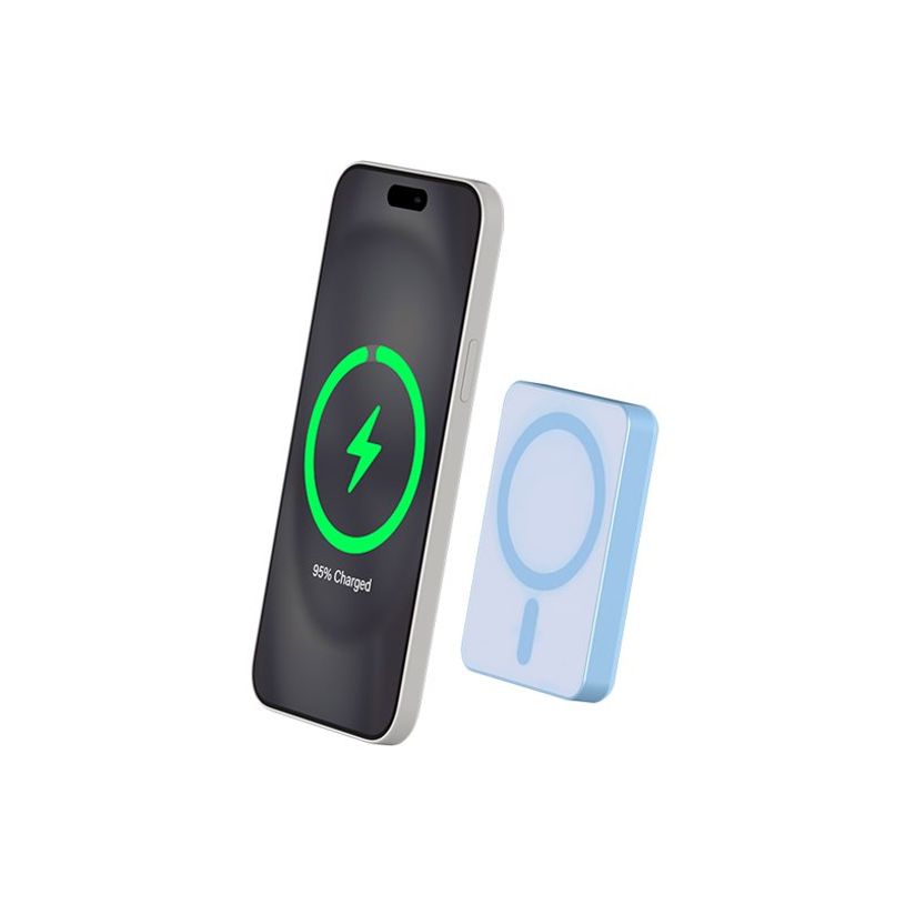 3571211525165-Force Power - Banque d'alimentation sans fil - magnetic, MagSafe, Qi, lifetime warranty - lithium ion / lithium polymère - 5000 mAh - 15 Watt - 3 A (24 pin USB-C) - sur -P_405231880_2-2