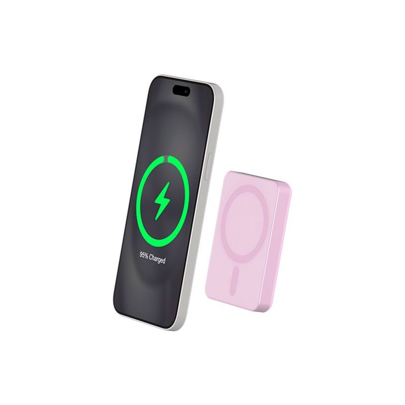 3571211525172-Force Power - Banque d'alimentation sans fil - magnetic, MagSafe, Qi, lifetime warranty - lithium ion / lithium polymère - 5000 mAh - 15 Watt - 3 A (24 pin USB-C) - sur le câ-P_405231881_2-2