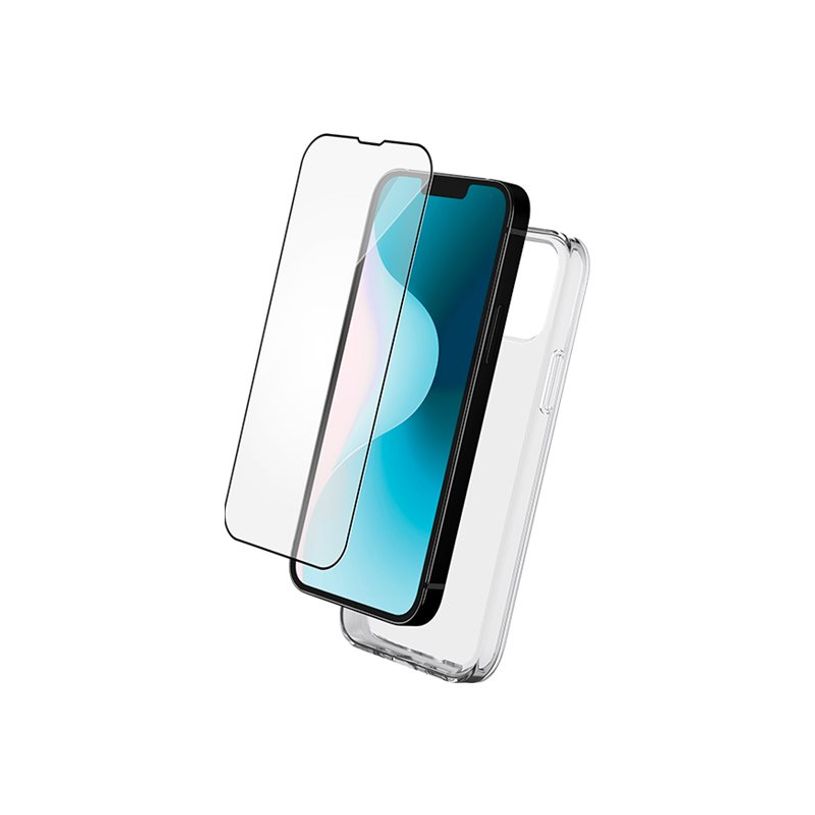 3571211528555-BIGBEN Connected  - Coque de protection  avec verre trempé  pour Apple iPhone 16 - trans-P_405231900_9-10