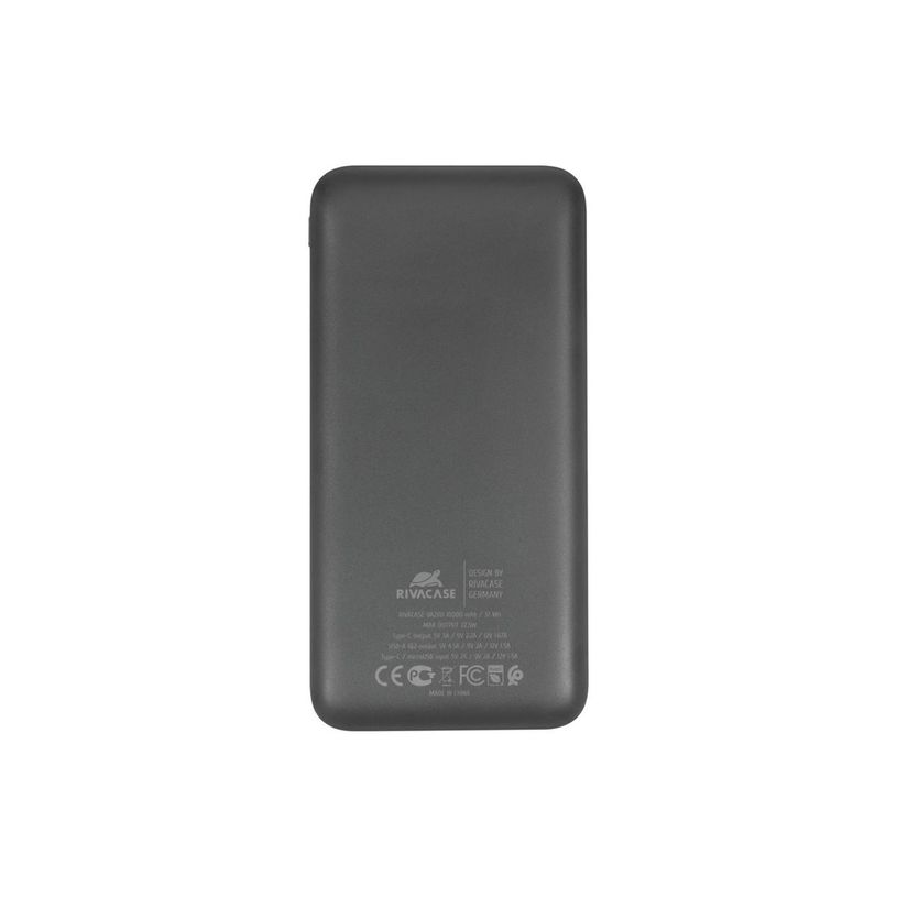 4260709013589-Riva Case Rivapower VA2101 - Banque d'alimentation - 10000 mAh - 37 Wh - 22.5 Watt - 4.5 A - QC 3.0, PD 3.0, SCP - 3 connecteurs de sortie (24 pin USB-C, 2 x USB de type A à 9 broches)-P_405231905_11-5