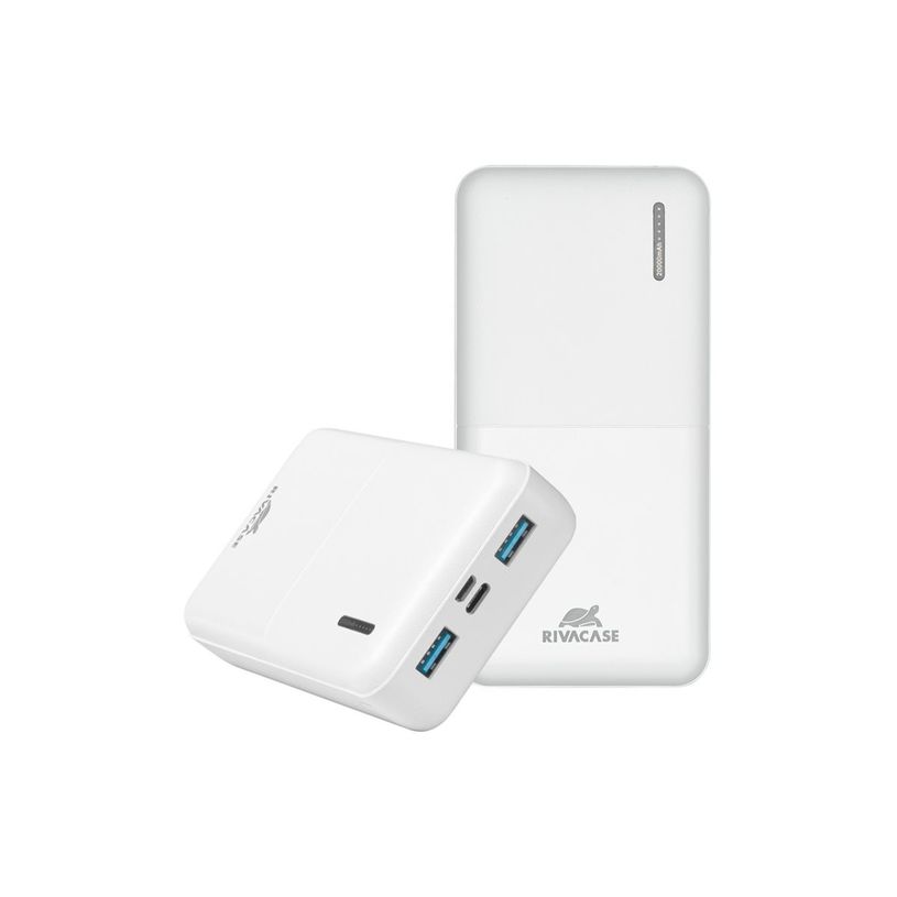 4260709011240-Riva Case Rivapower VA2572 - Banque d'alimentation - 20000 mAh - 74 Wh - 20 Watt - 3 A - QC 3.0, AFC, Huawei Fast Charge, PD 3.0 - 3 connecteurs de sortie (24 pin USB-C, 2 x USB de type A à 9 broches)-P_405231913_14-10