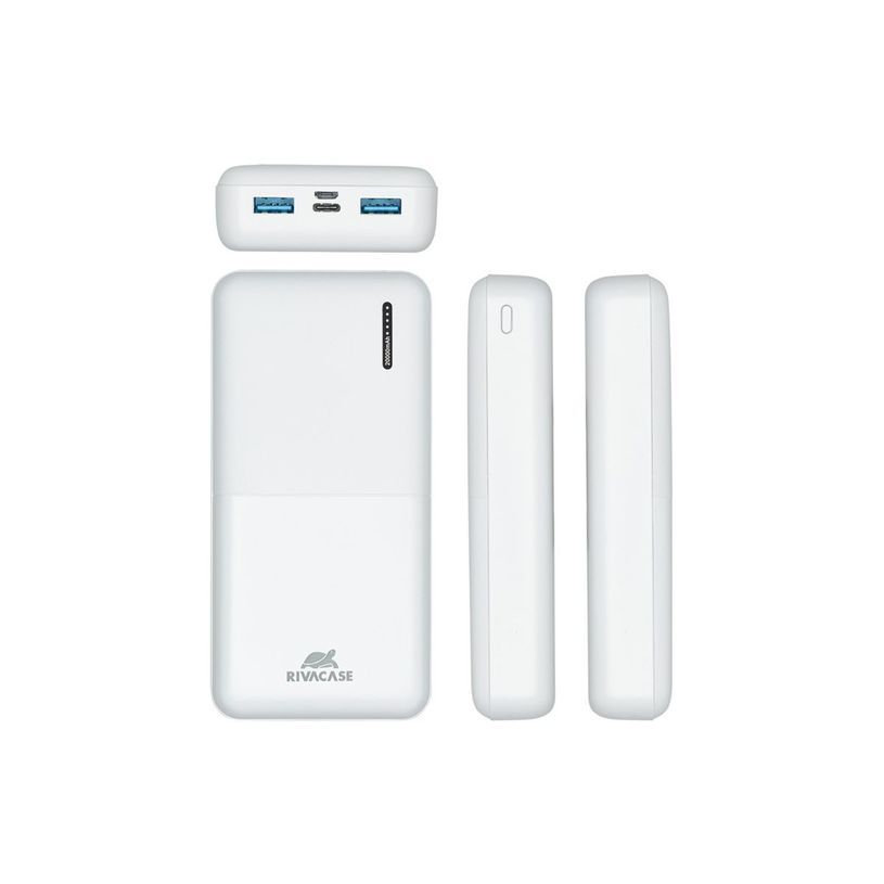 4260709011240-Riva Case Rivapower VA2572 - Banque d'alimentation - 20000 mAh - 74 Wh - 20 Watt - 3 A - QC 3.0, AFC, Huawei Fast Charge, PD 3.0 - 3 connecteurs de sortie (24 pin USB-C, 2 x USB de type A à 9 broches) --P_405231913_6-2