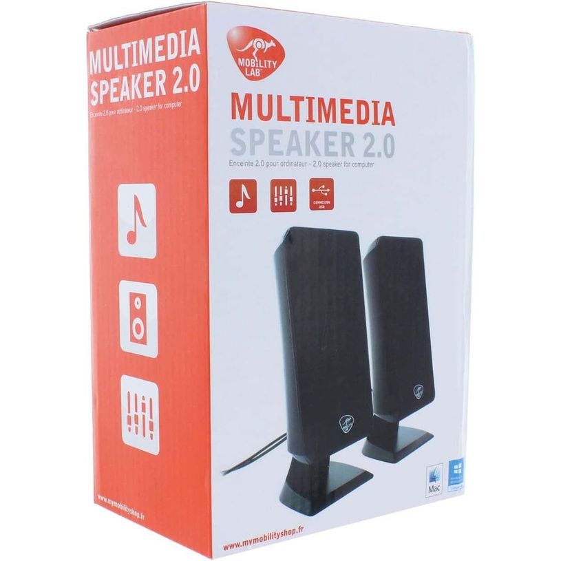 3700527305455-Mobility Lab STYLE 1100 HD - Enceinte 2.0 pour PC - noir--3