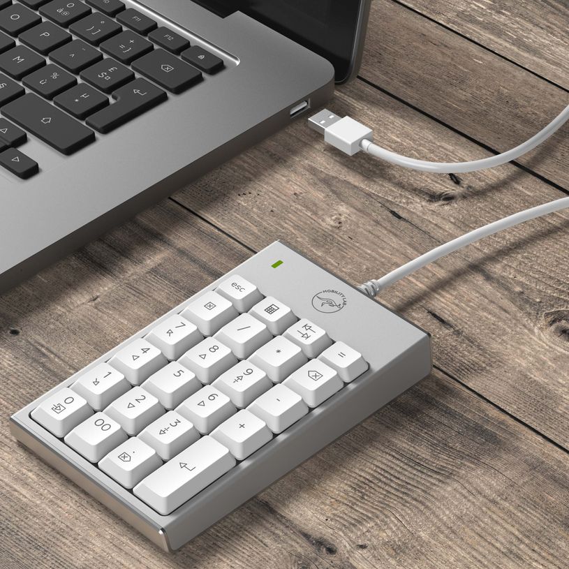 3700527305707-Mobility Lab - Pavé numérique filaire pour Mac - blanc argenté--4