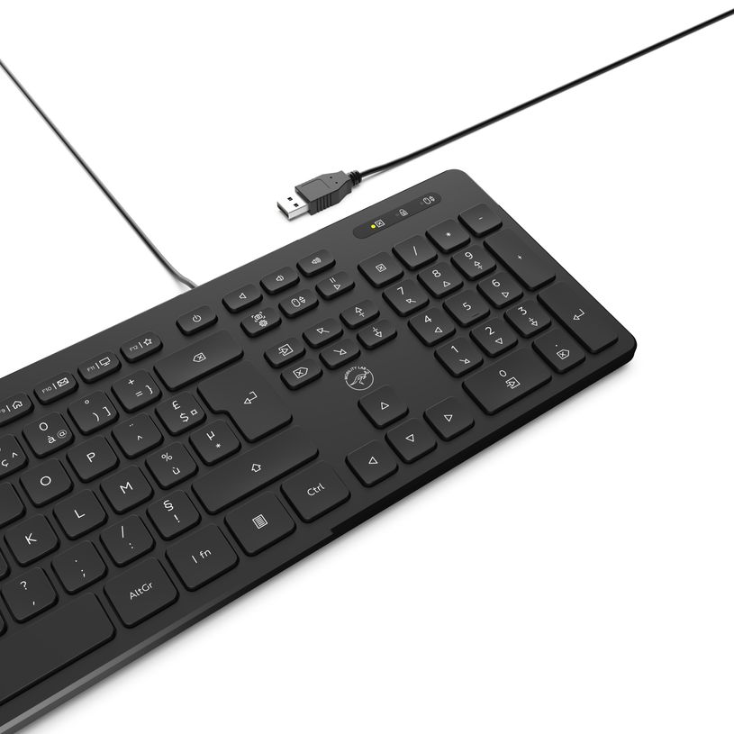3700527304250-Mobility Lab - Clavier filaire BUSINESS + 2 HUB USB intégré - Azerty - noir--5