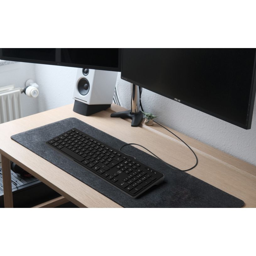 3700527304250-Mobility Lab - Clavier filaire BUSINESS + 2 HUB USB intégré - Azerty - noir--6