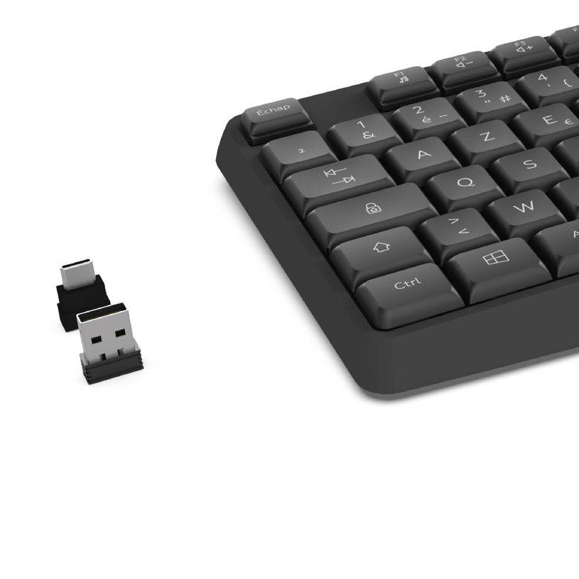 3700527313979-Mobility Lab - Clavier sans fil DELUXE - Azerty - noir--2