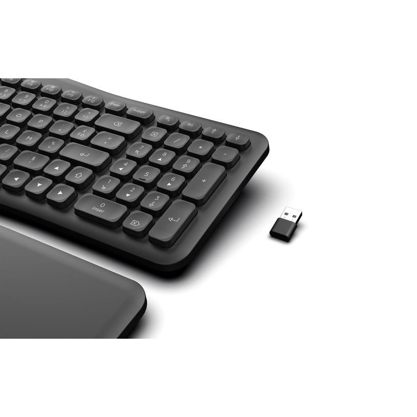 3700527313153-Mobility Lab - Clavier sans fil ERGONOMIQUE - Azerty - noir--4