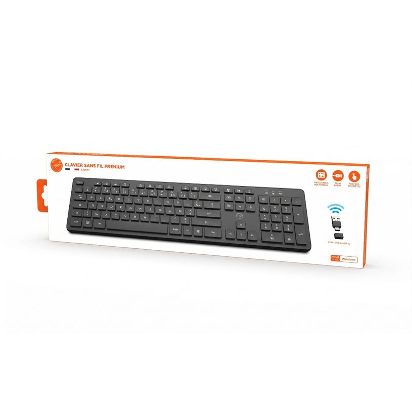 3700527313986-Mobility Lab - Clavier sans fil PREMIUM - Azerty - noir--9