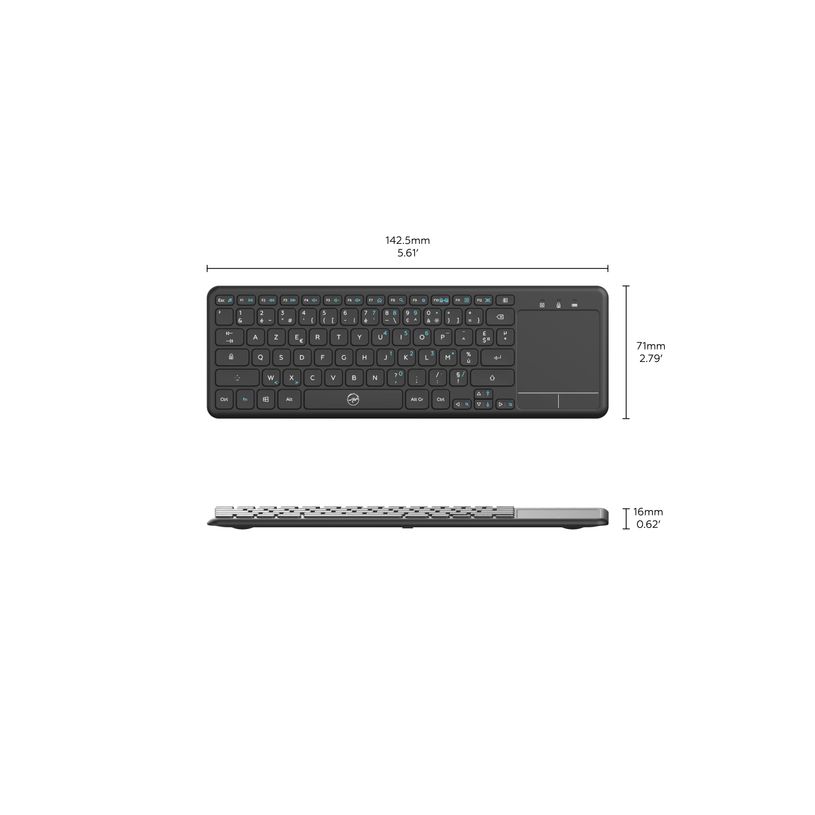 3700527306643-Mobility Lab - Clavier sans fil pour Smart TV - Azerty - noir--2