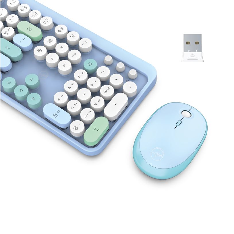 3700527313887-Mobility Lab - Clavier + souris sans fil PURE - bleu--1