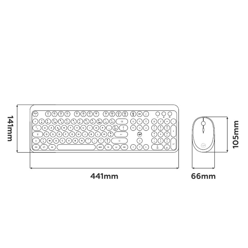 3700527313894-Mobility Lab - Clavier + souris sans fil PURE - rose--6