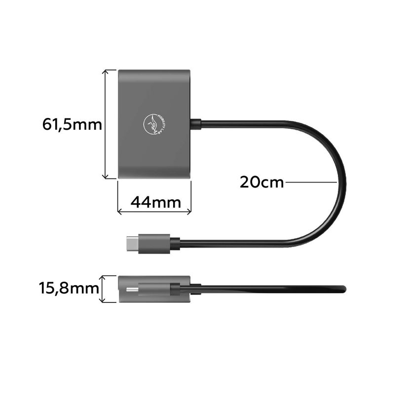 3700527312859-Mobility Lab - Adaptateur USB-C vers HDMI/VGA - gris--3