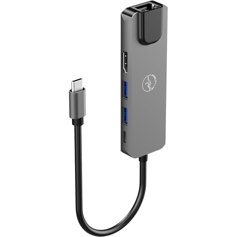 3700527313009-Mobility Lab - Hub Adapter USB-C 5-en-1  - 100W - gris sideral--0