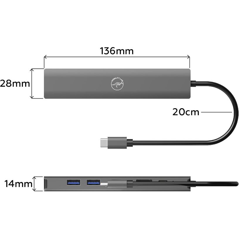 3700527313016-Mobility Lab - Hub USB-C 7-en-1 - 100W - gris sideral--3