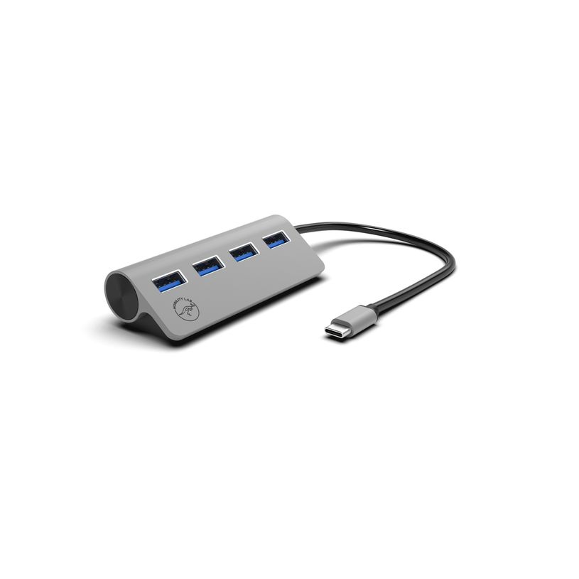 3700527311821-Mobility Lab - Hub USB-C 4 ports - USB 3.0 - gris sidéral--2